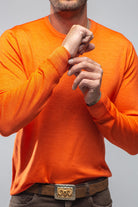 Crosby Merino Sweater In Orange | Mens - Sweaters | Dune