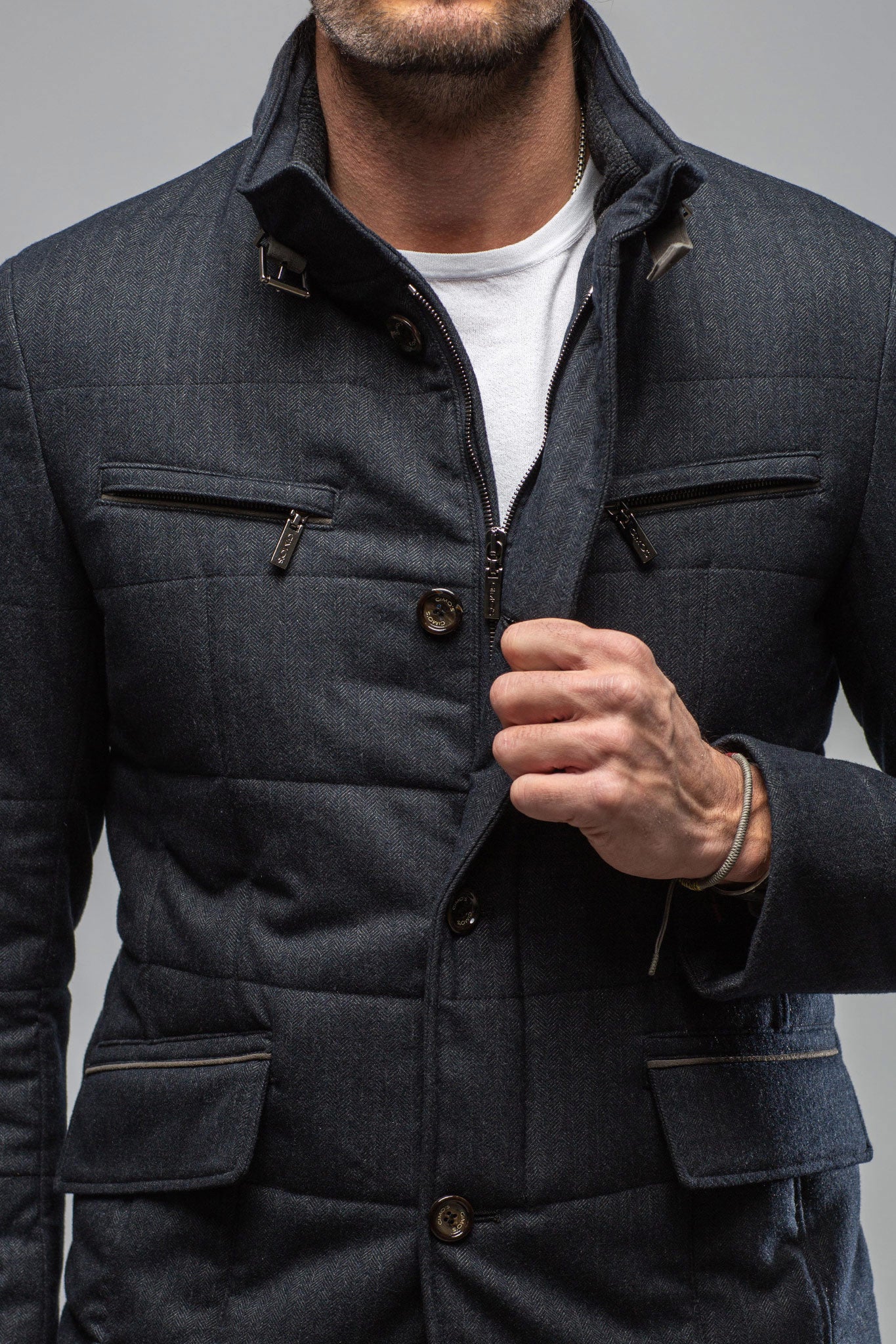 Logan Herringbone Coat | Warehouse - Mens - Outerwear - Cloth | Gimo's