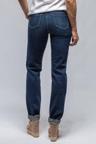 Amanda High Rise Straight Jean In Dark Blue | Ladies - Pants - Jeans | Axels Premium Denim