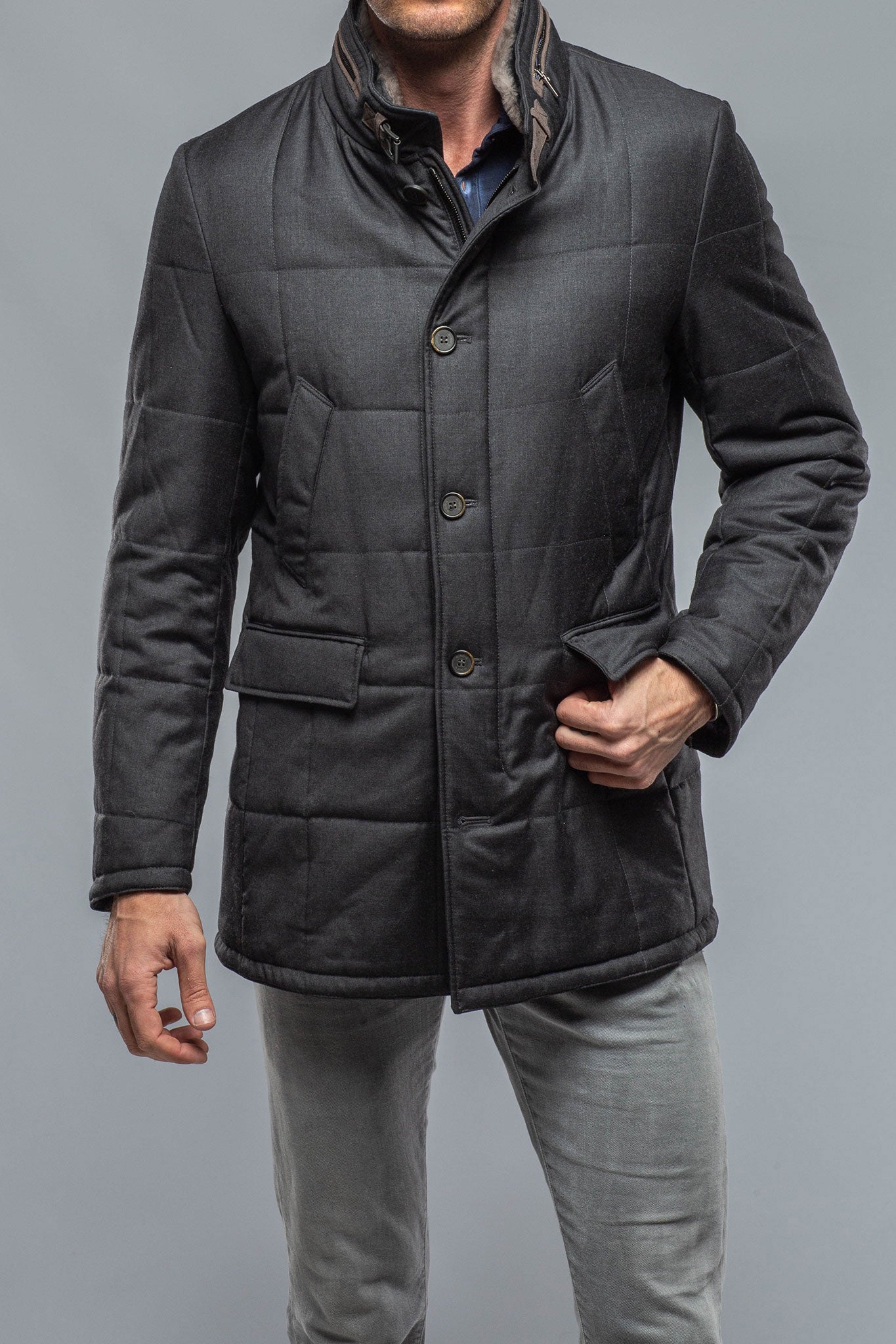Kenton Wool Travel Jacket | Warehouse - Mens - Outerwear - Overcoats | Gimo's