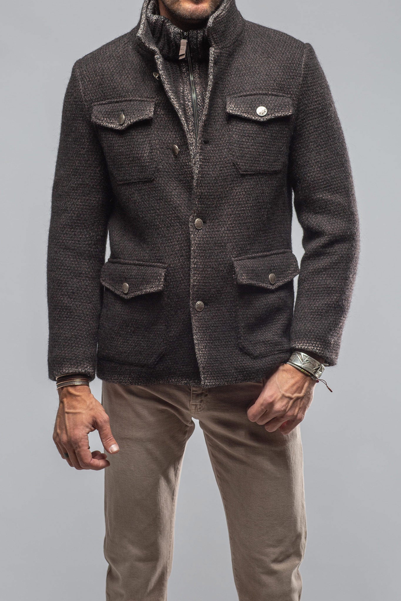 Ronnie Wool Mohair Jacket | Mens - Outerwear - Cloth | Gimo's