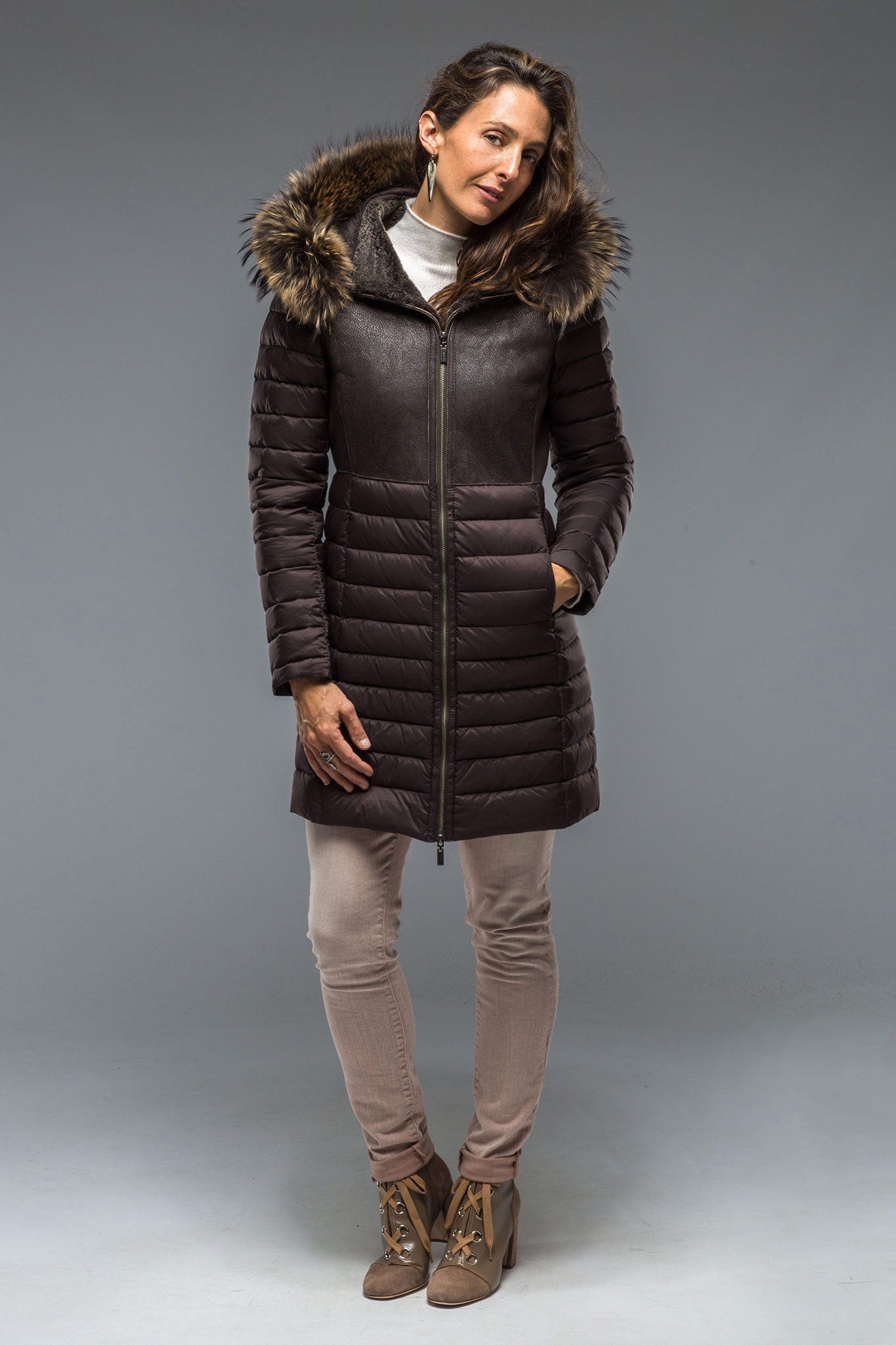 Hooded Alison Coat | Warehouse - Ladies - Outerwear - Cloth | Gimo's