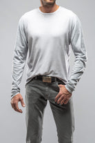 Charleston Stretch Crew Neck In Grey | Mens - Sweaters | Dune