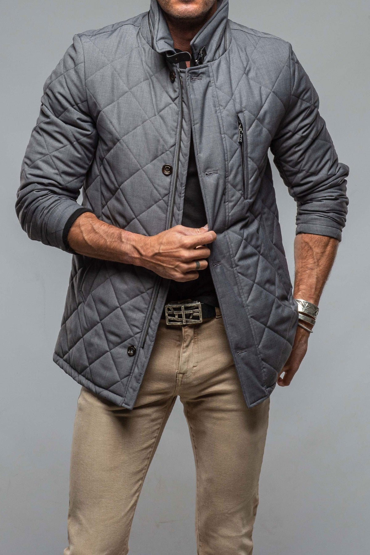 Rochester Chelsea Jacket In Grey | Warehouse - Mens - Outerwear - Cloth | Gimo's