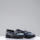 Norman Vilalta Pebble Grain Derby Loafer in Blue | Mens - Shoes | Norman Vilalta