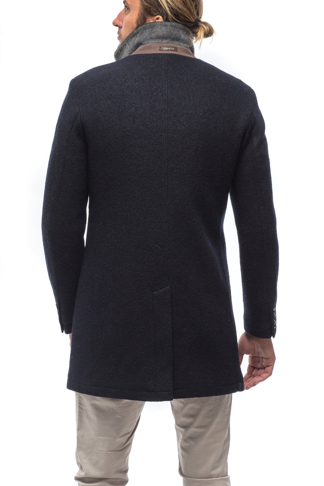 Salisbury Coat in Navy | Warehouse - Mens - Outerwear - Overcoats | Gimo's