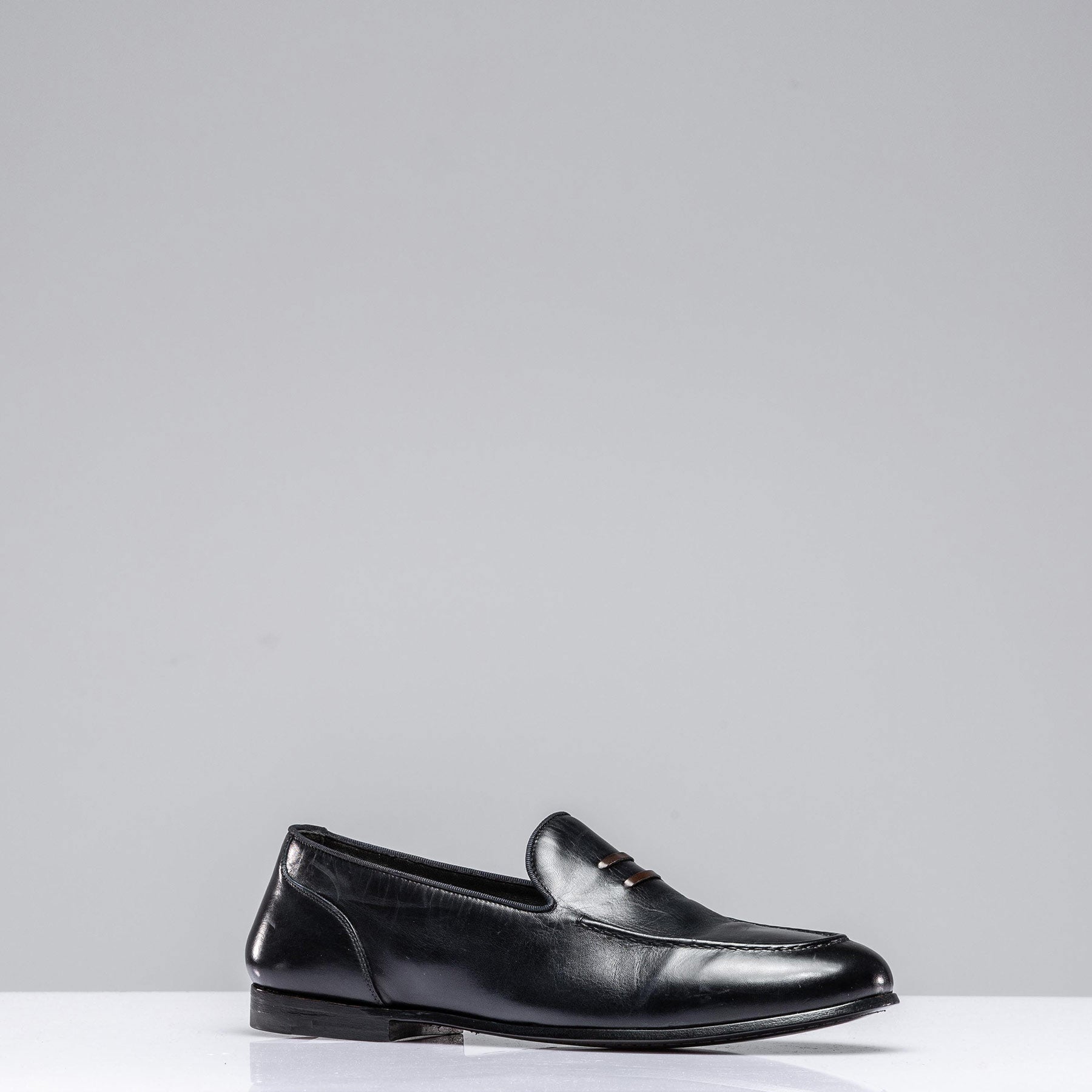 Rustic Indigo Driving Loafers | Mens - Shoes | Alberto Fasciani