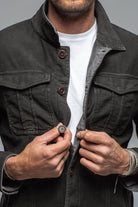 Trace Overdyed Moleskin Overshirt | Mens - Outerwear - Overshirts | Teleria Zed