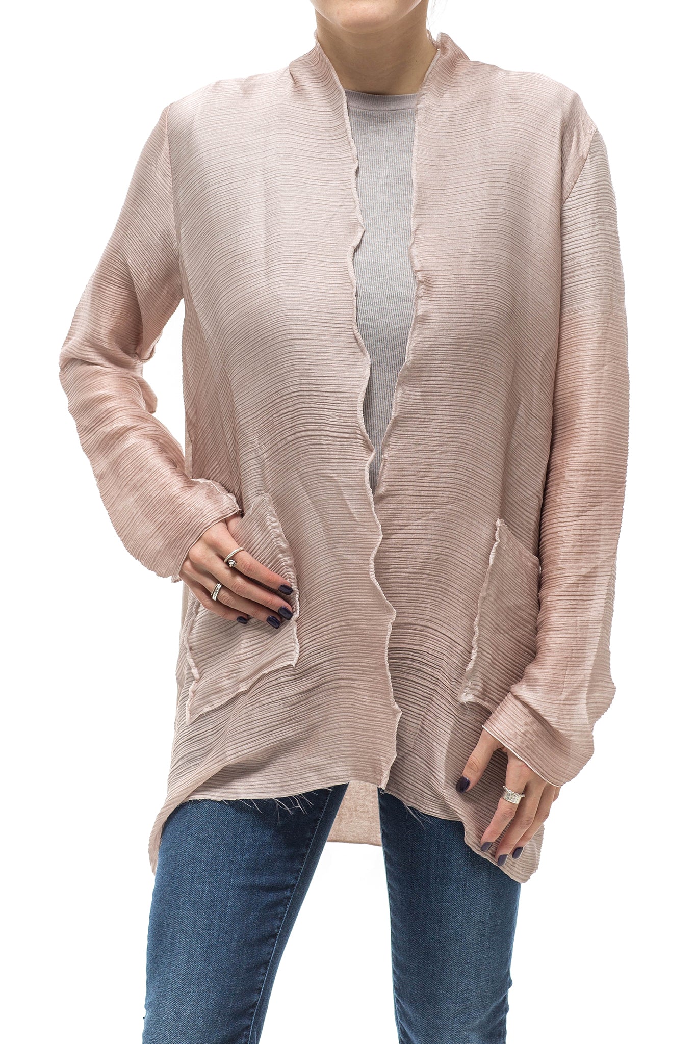 Avant Toi Georgette Open Silk Cardigan Ladies - Sweaters