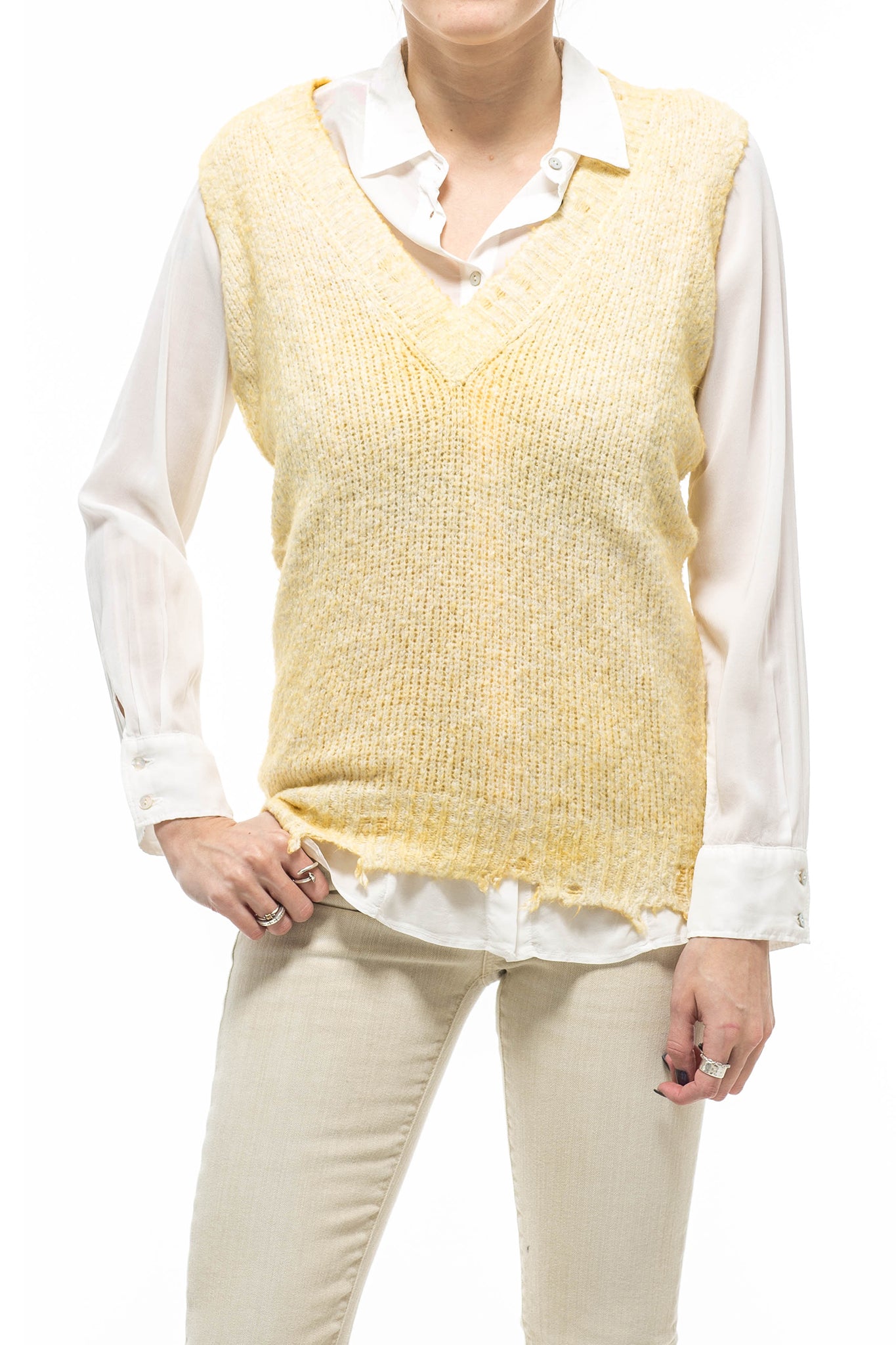 Avant Toi Pamela V-Neck Vest Ladies - Sweaters