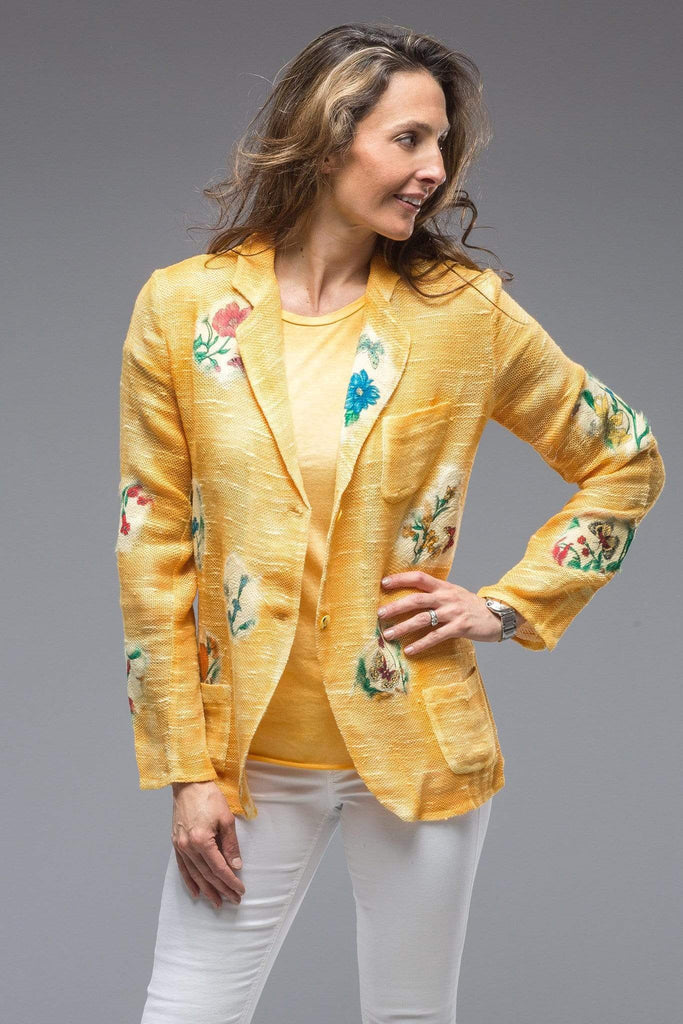 Patches Jacket In Yellow | Ladies - Tailored - Jackets