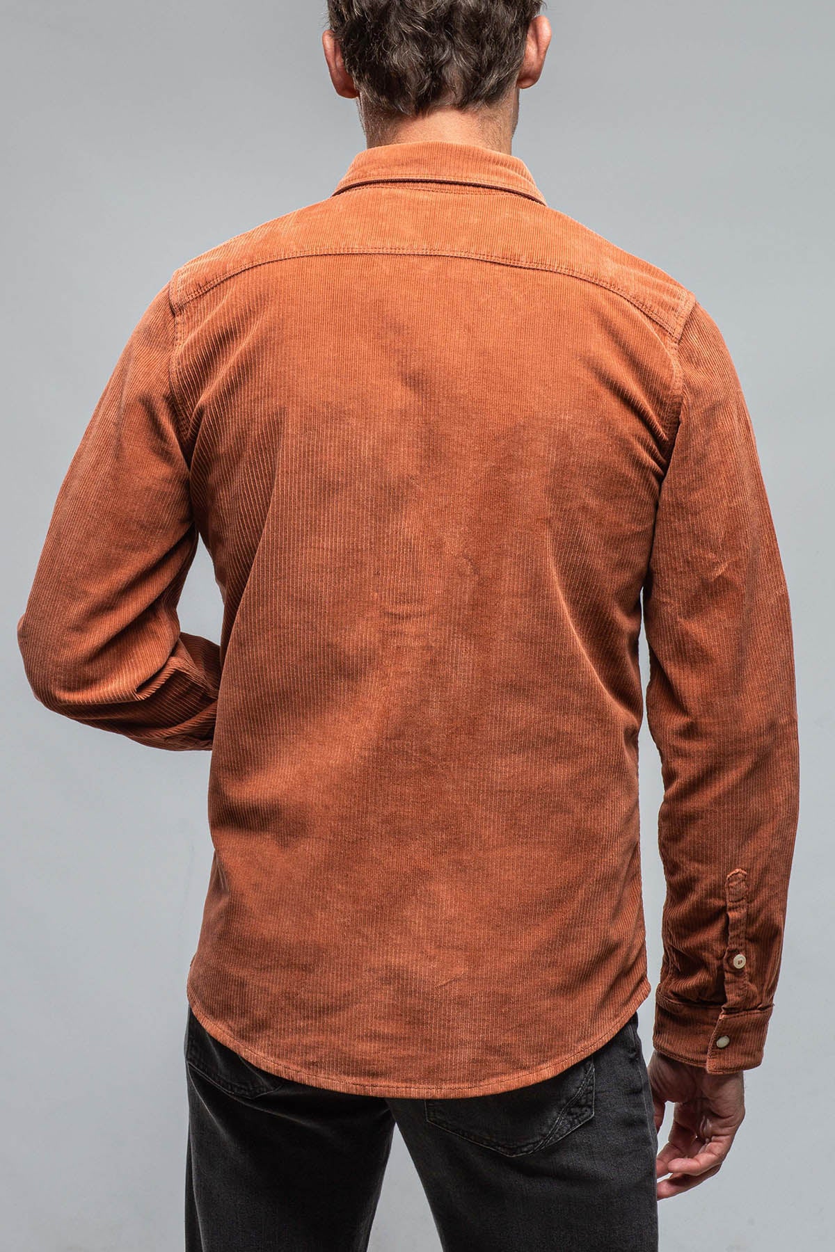 Axel's Premium Denim Brooks Corduroy Snap Shirt In Coccio Mens - Snap Shirts