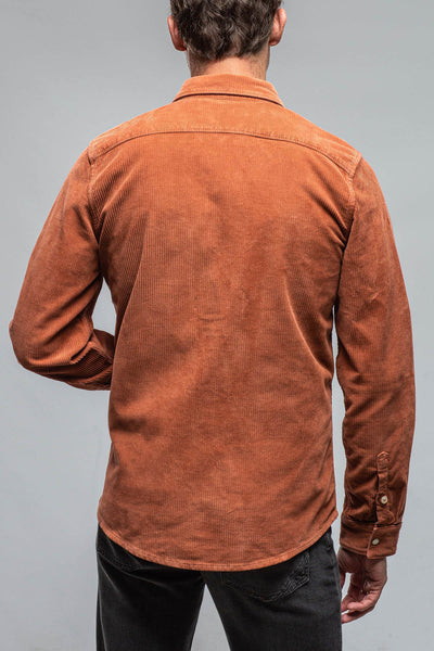 Axel's Premium Denim Brooks Corduroy Snap Shirt In Coccio Mens - Snap Shirts