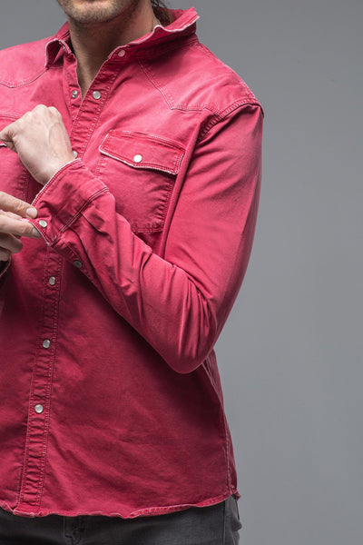 Axel's Premium Denim Cassidy Snap Shirt In Fragola Mens - Snap Shirts