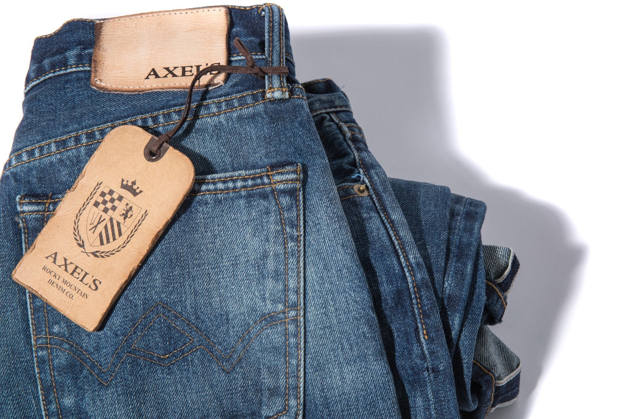 Axel's Premium Denim Cone Mills 34" Bandera Wash Mens - Pants - 5 Pocket