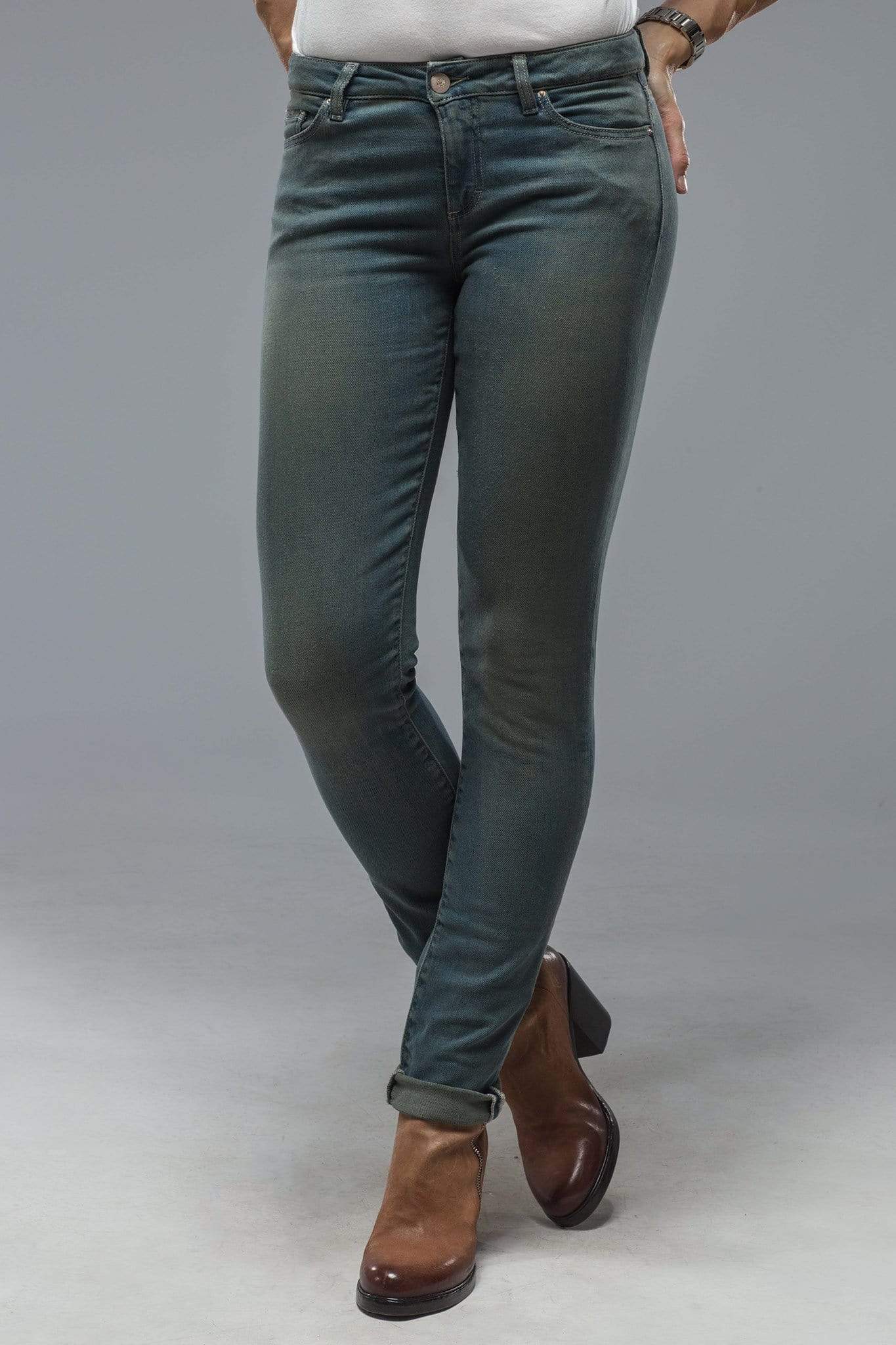 Victoria Skinny Selvedge Jean In Cactus | Ladies - Pants | Axel'S