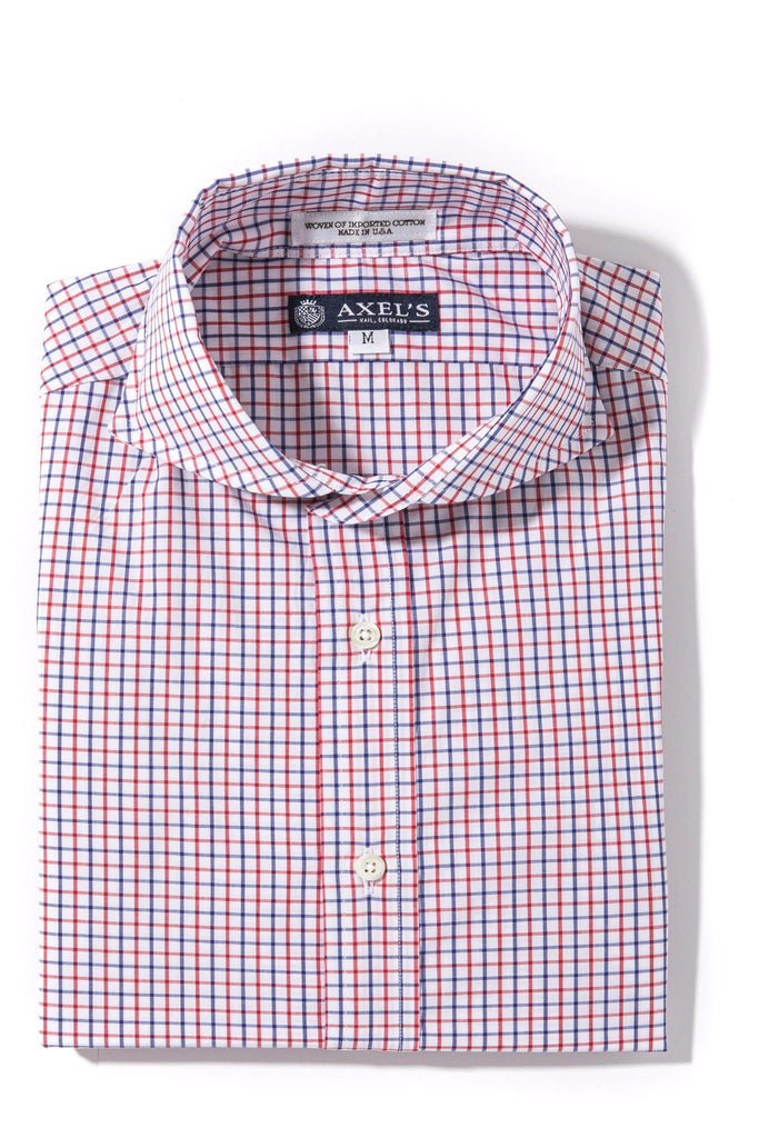 Forbes Graph Check Dress Shirt In Red/Blue | Mens - Shirts - Outpost