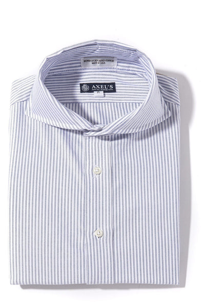 Axels-Is Palmetto Oxford Bengal Dress Shirt In Blue Mens - Shirts - Outpost