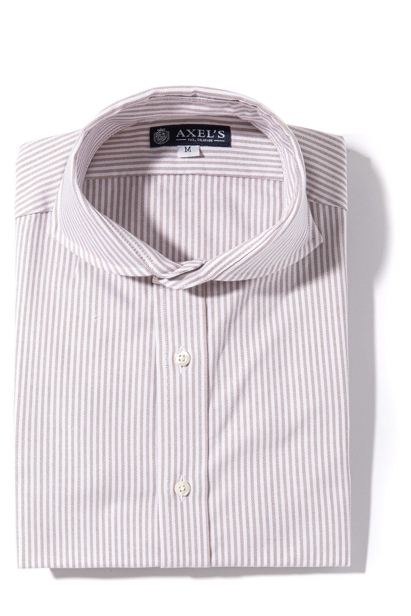 Palmetto Oxford Bengal Dress Shirt In Brown | Mens - Shirts - Outpost | Axels-Is