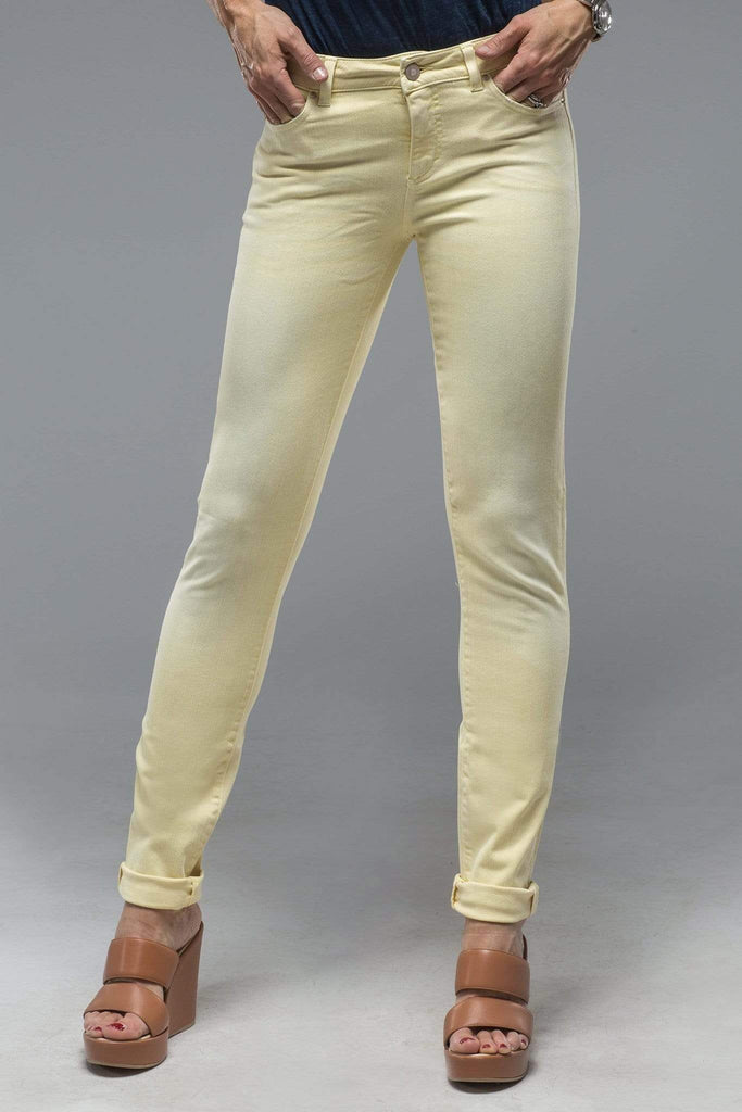 Madison Skinny Jeans In Washed Lemon | Ladies - Pants