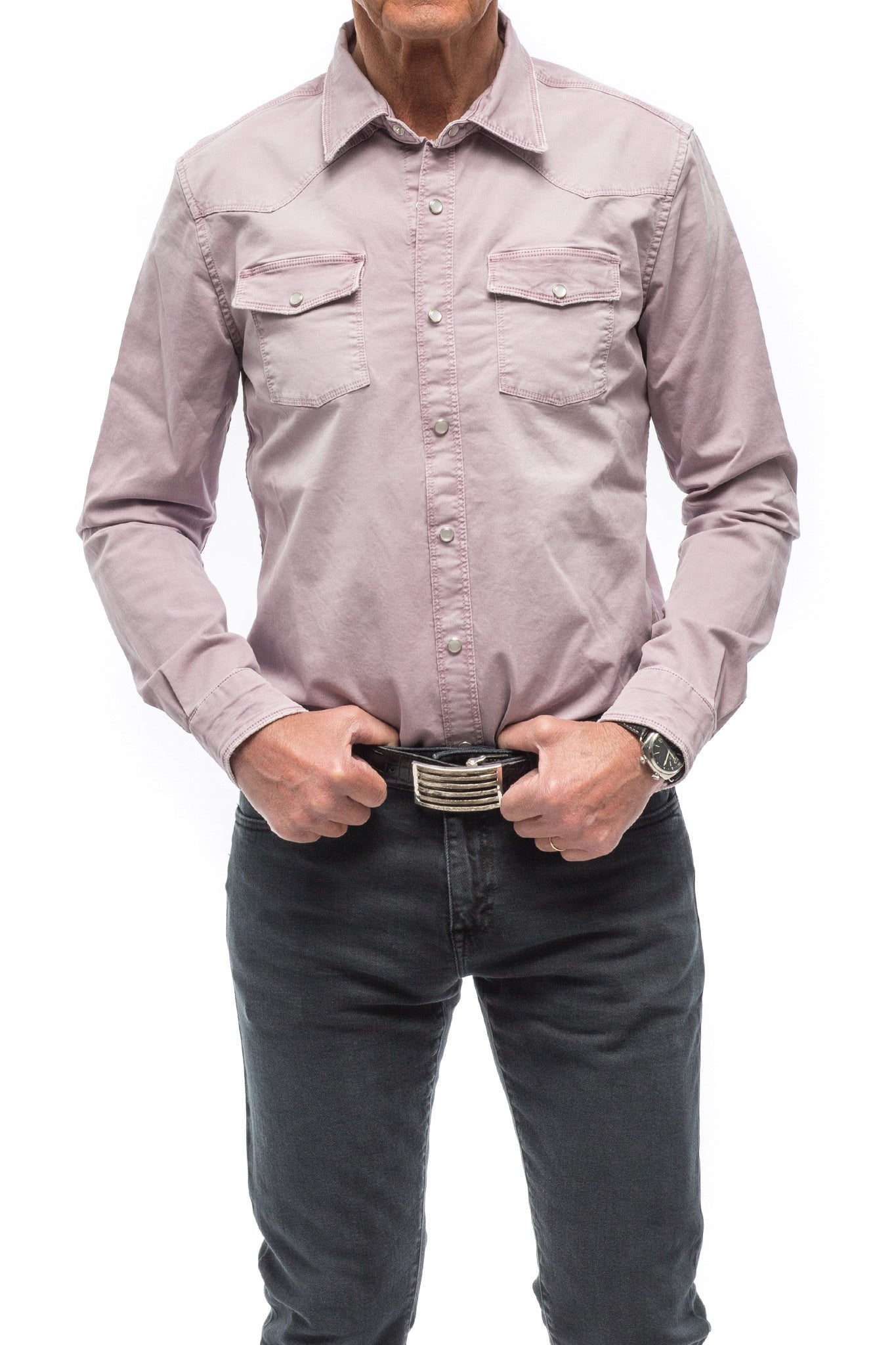 Cassidy Snap Shirt In Clicine | Mens - Shirts | Axels Premium Denim