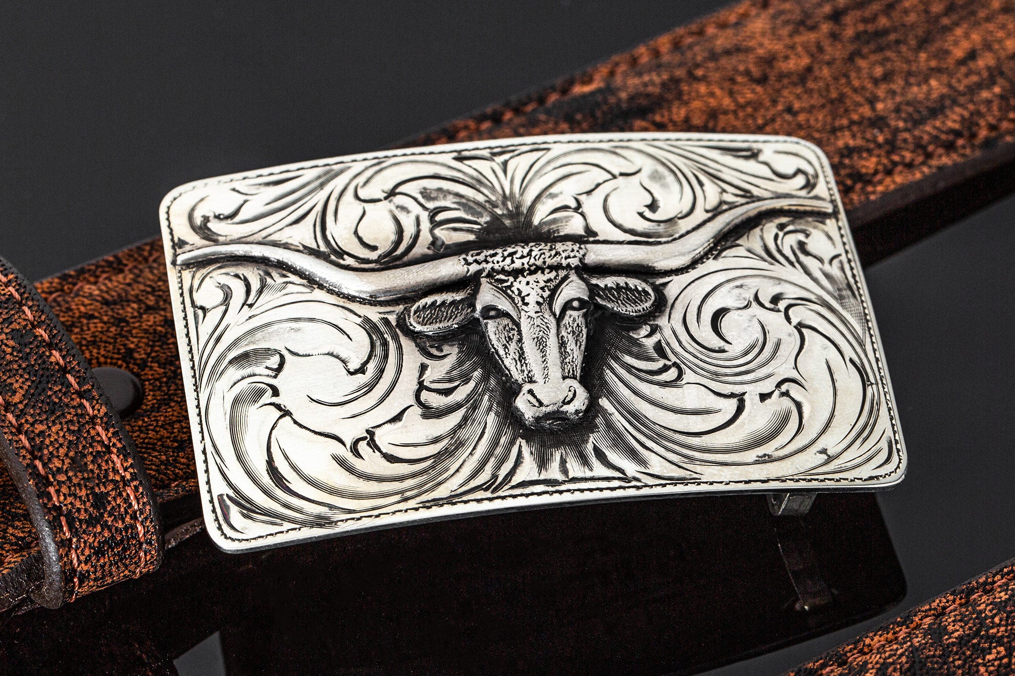 AO Mesa E Longhorn | Belts And Buckles - Trophy | Comstock Heritage