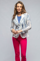 Sangallo Eyelit Blazer in Denim | Ladies - Tailored - Jackets | Avant Toi