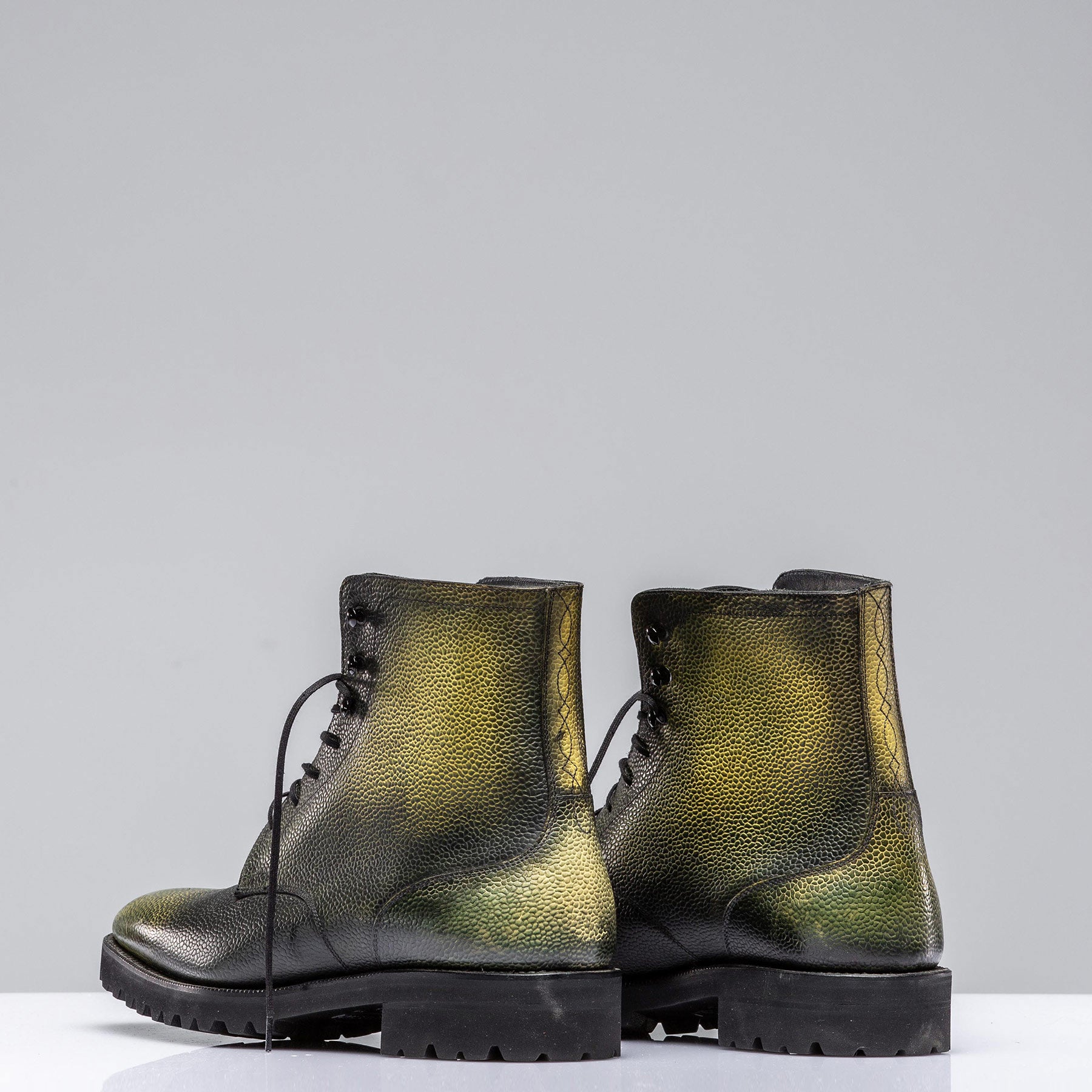 Norman Vilalta Pebble Grain Lace-Up Boot | Mens - Shoes | Norman Vilalta