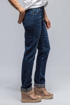 Amanda High Rise Straight Jean In Dark Blue | Ladies - Pants - Jeans | Axels Premium Denim