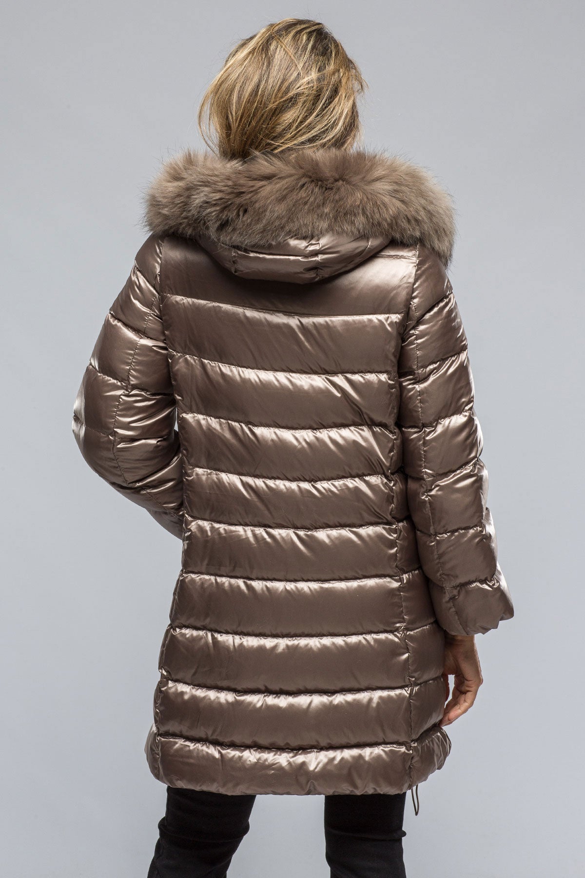 Claire Metallic Long Puffer | Samples - Ladies - Outerwear - Cloth | Gimo's