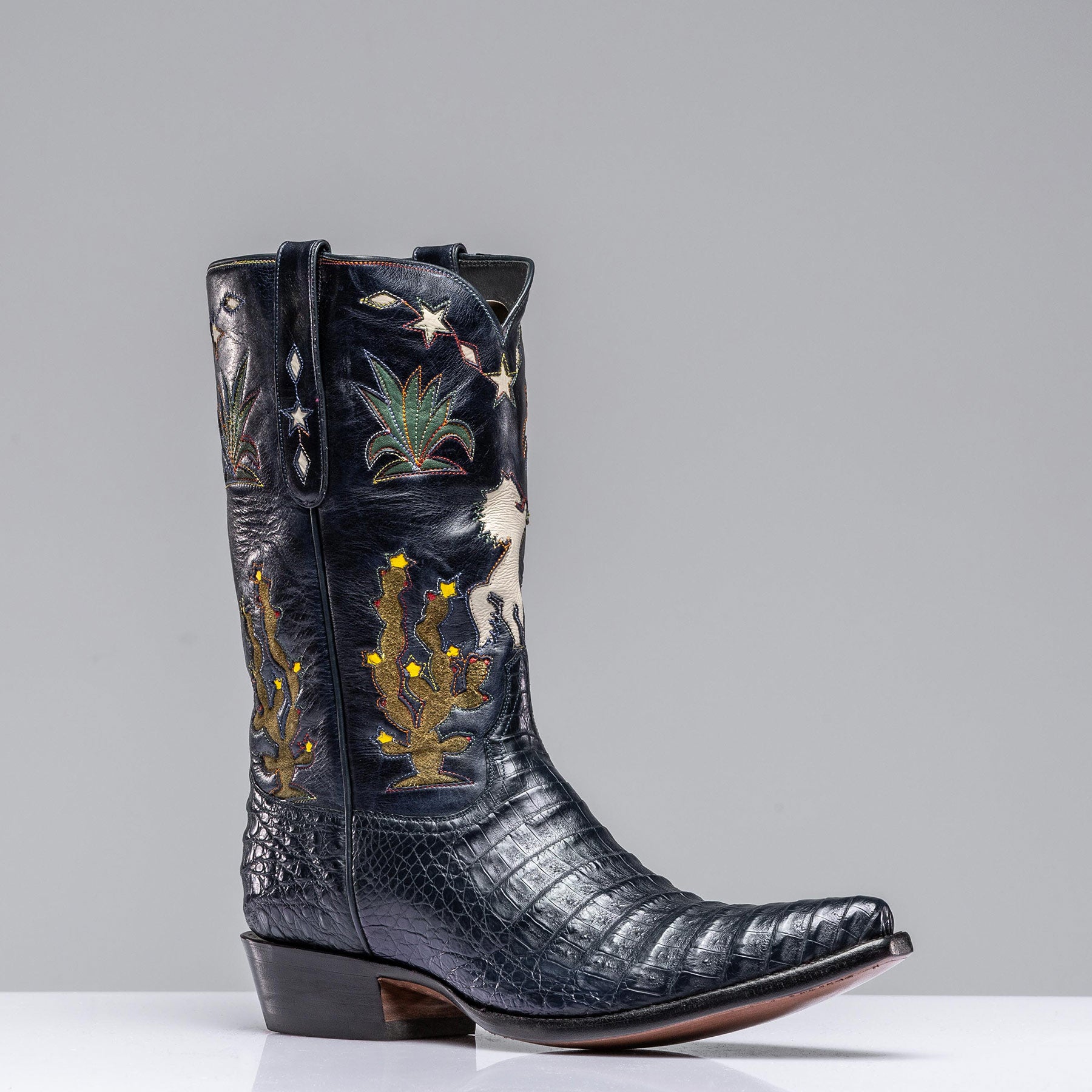 Stallion Cactus Inlay | Mens - Cowboy Boots | Stallion Boots
