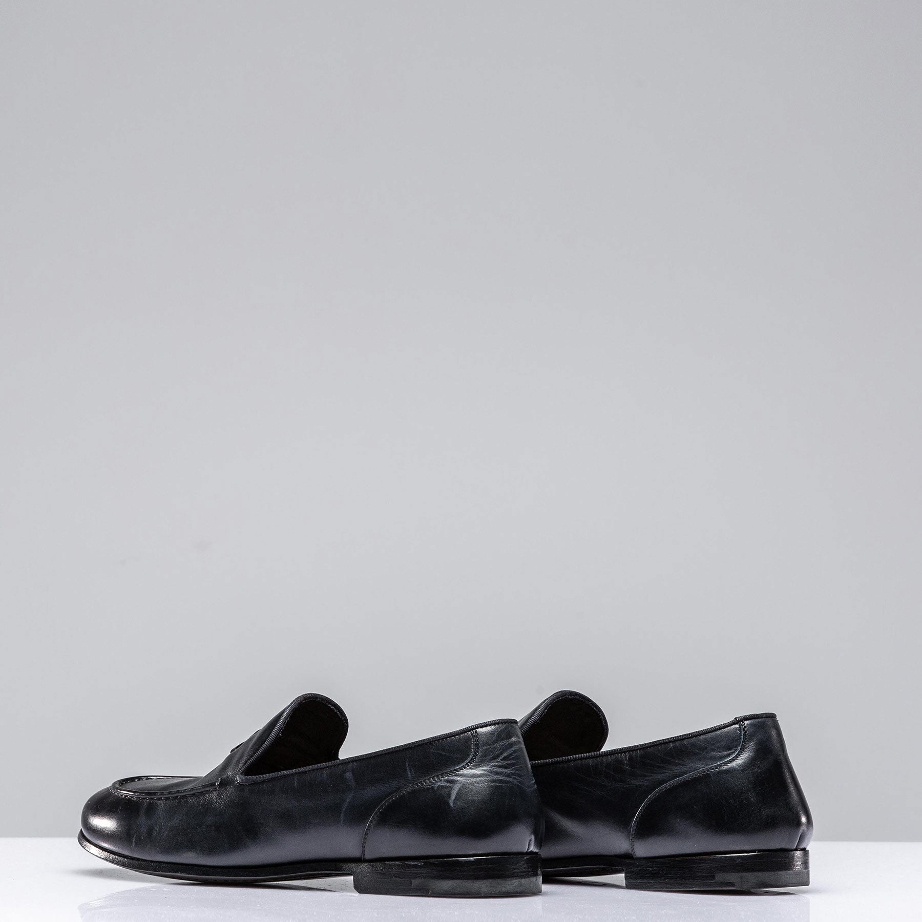 Rustic Indigo Driving Loafers | Mens - Shoes | Alberto Fasciani