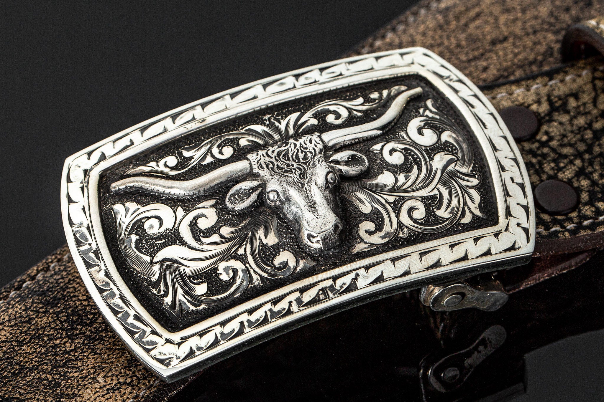 AO Branson Longhorn SS | Belts And Buckles - Trophy | Comstock Heritage