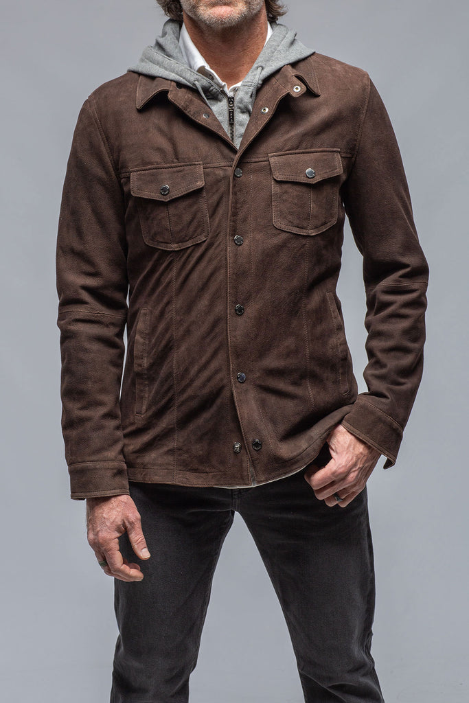 Billy Jacket with Removable Hood in Mocha | Mens - Outerwear - Leather