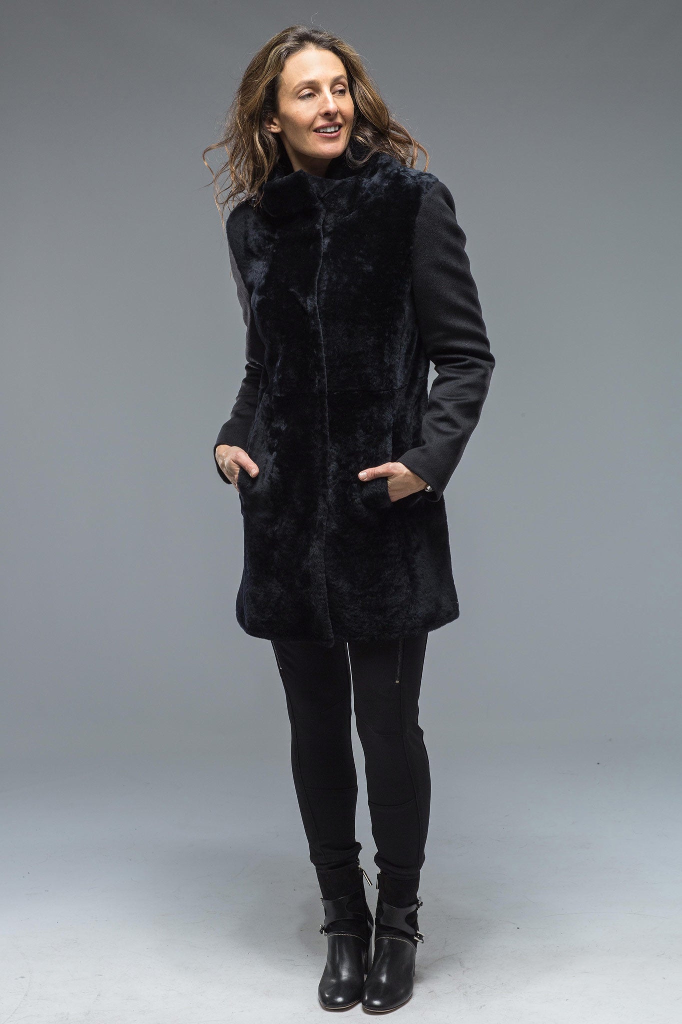 Ensley Hybrid Shearling Coat | Warehouse - Ladies - Outerwear - Cloth | Gimo's