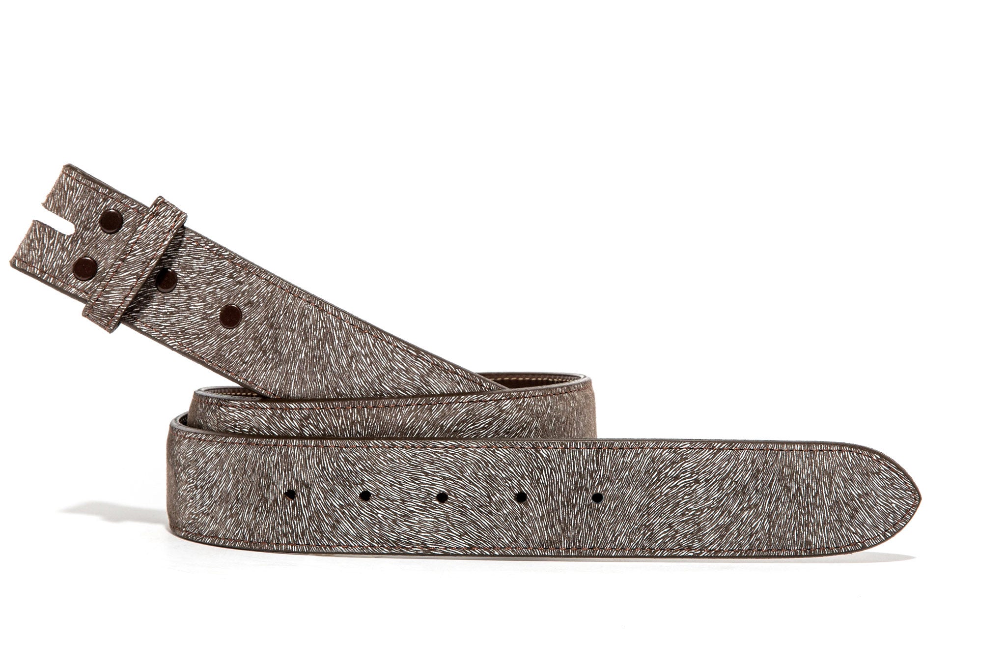 Chacon Brown Javelina Strap Belts And Buckles - Belts