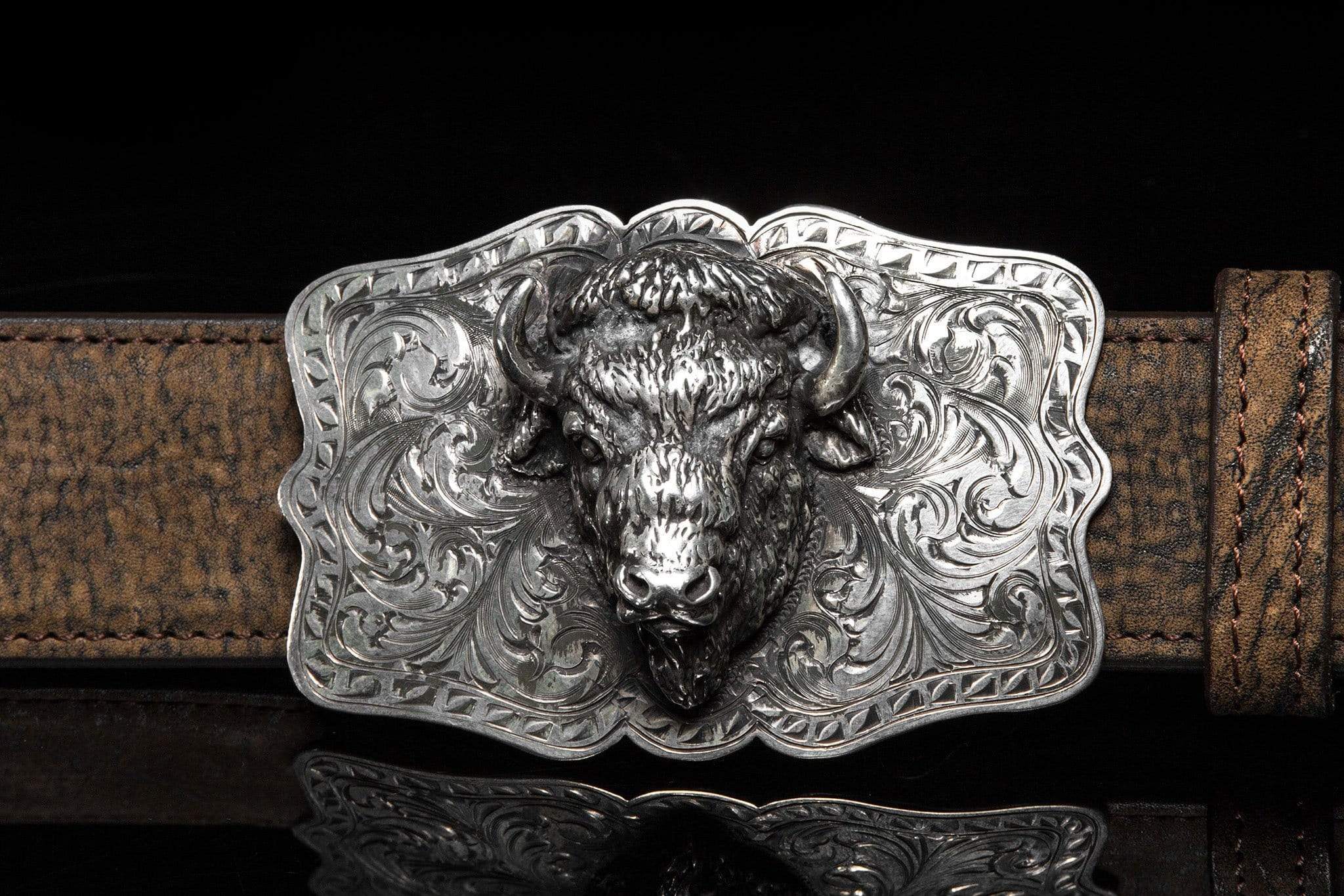 Morgan Bison Scrolls | Belts And Buckles - Trophy | Comstock Heritage