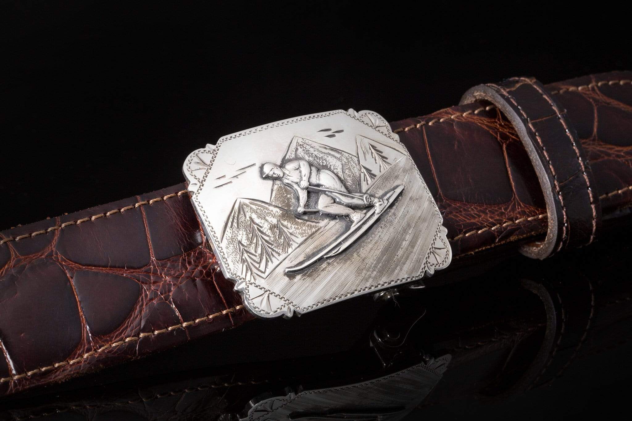 Pecos Skier | Belts And Buckles - Trophy | Comstock Heritage