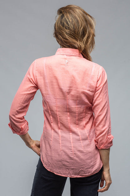 Dessina Darted Shirt In Coral | Ladies - Blouses | European Culture