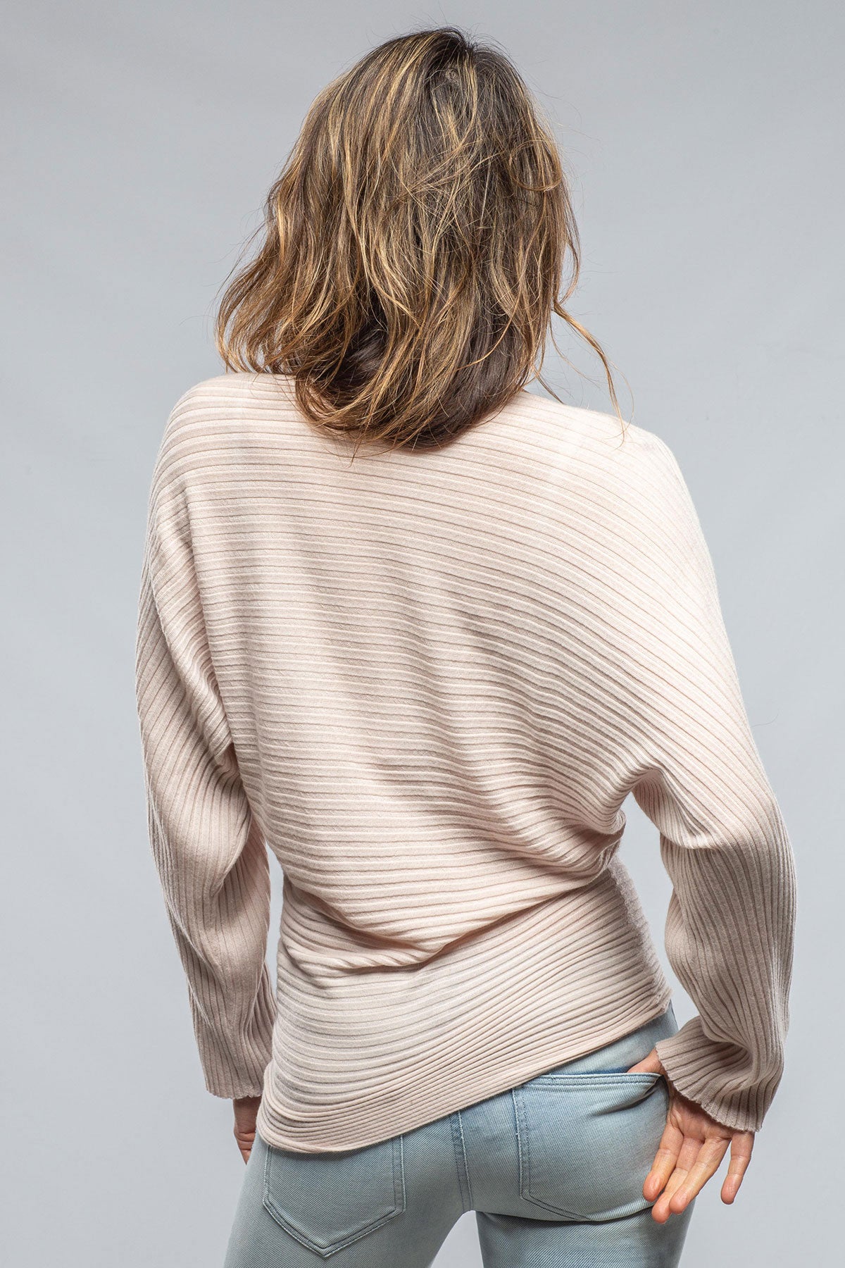 Estelle Cashmere Sweater In Pale Blush | Ladies - Sweaters | Nells Nelson