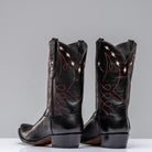 Black Goat w/ Star Inlay | Mens - Cowboy Boots | Stallion Boots