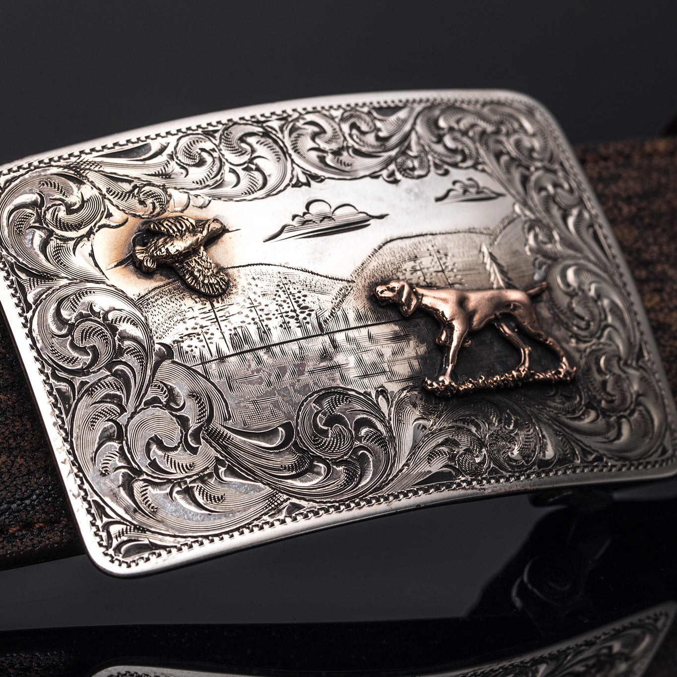 Mesa Quail Hunt | Belts And Buckles - Trophy | Comstock Heritage