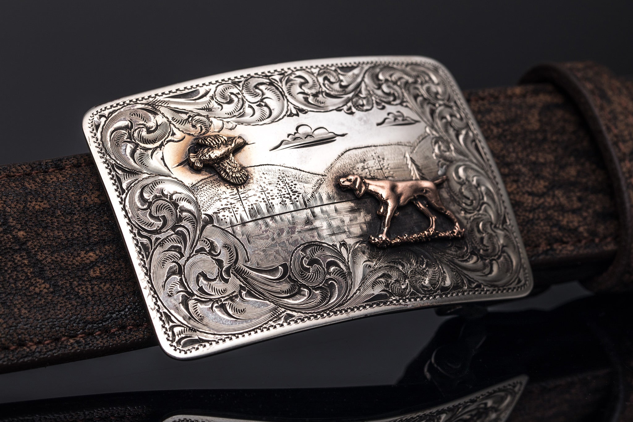 Mesa Quail Hunt | Belts And Buckles - Trophy | Comstock Heritage