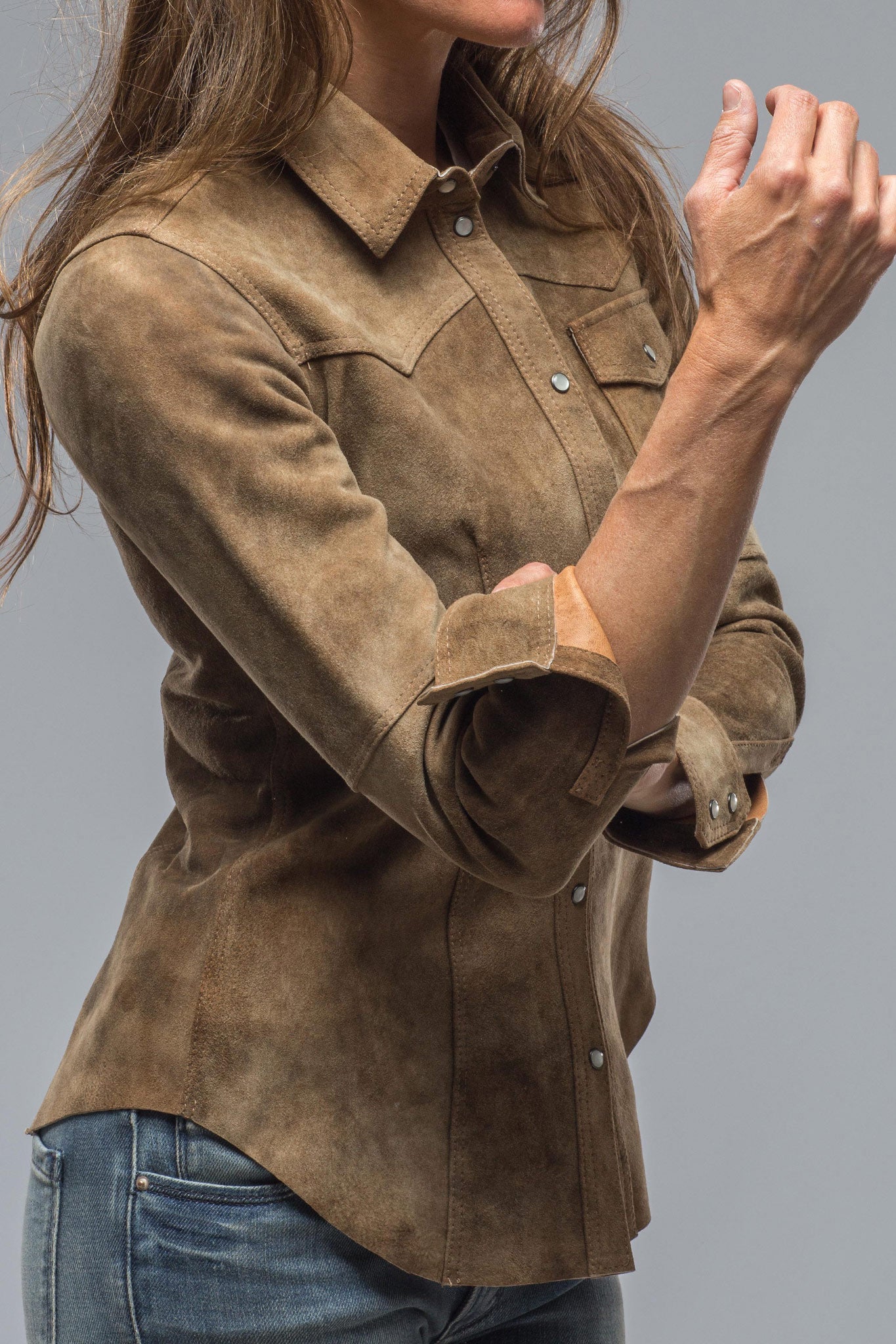 Pipa Leather Western Snap Shirt | Ladies - Outerwear - Leather | Roncarati
