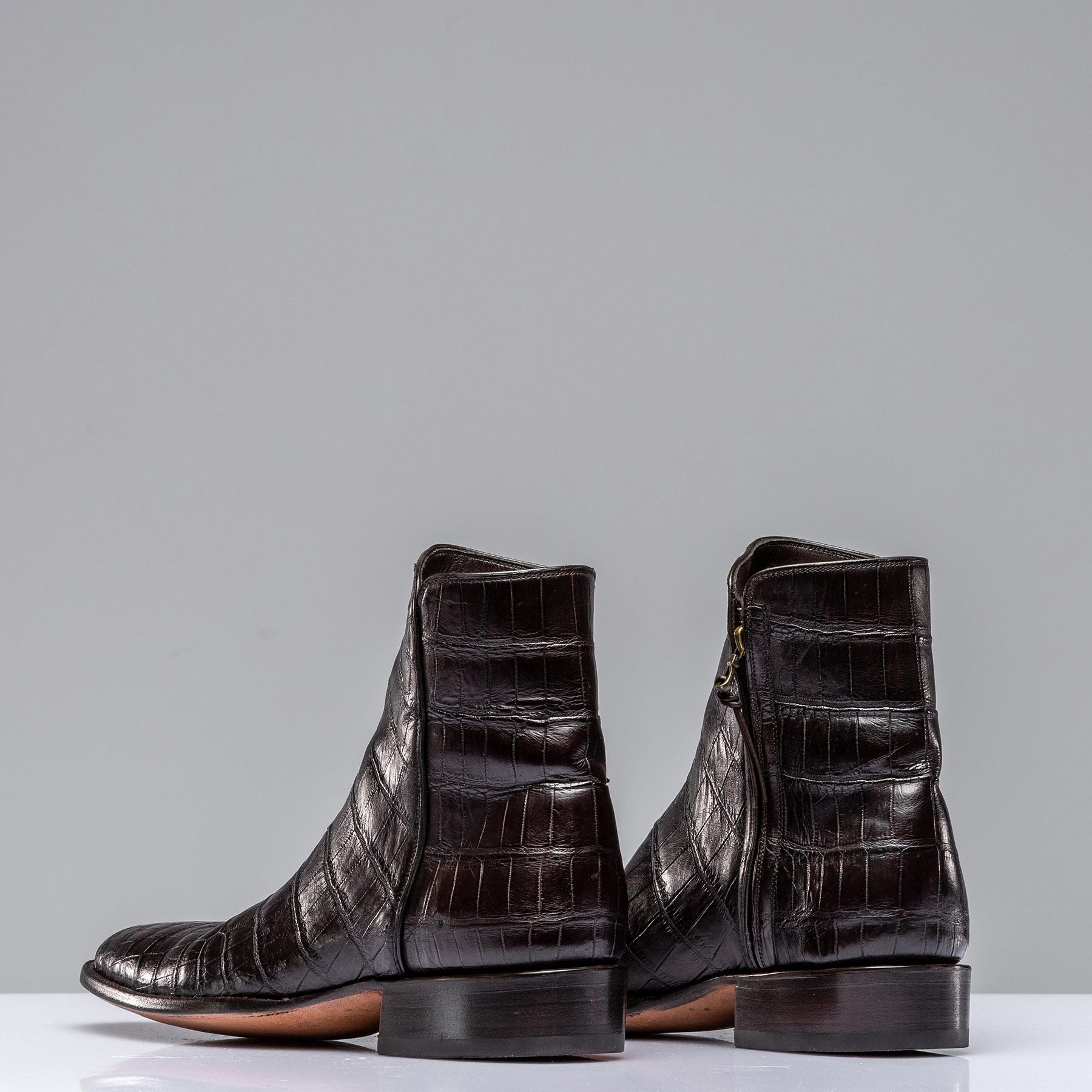 Chocolate Crocodile Chelsea Boots | Mens - Cowboy Boots | Stallion Boots