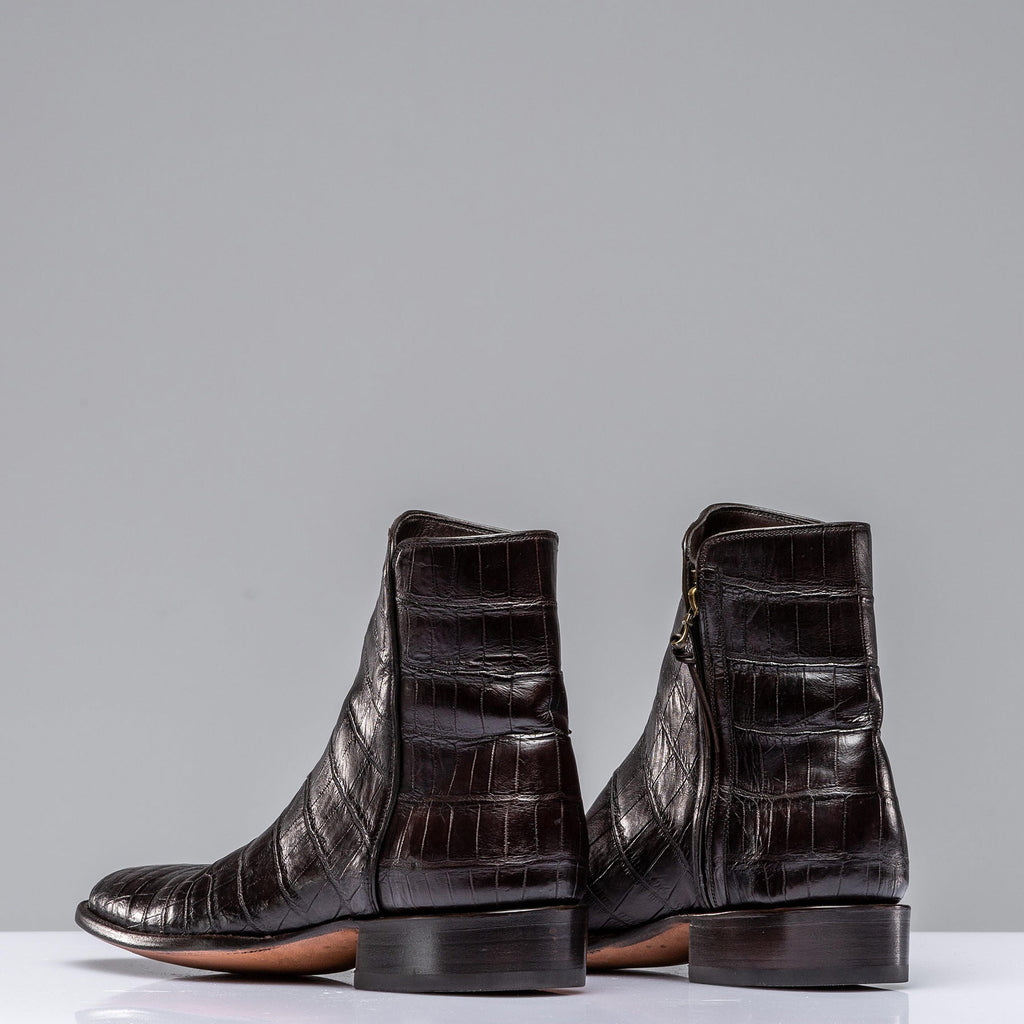 Chocolate Crocodile Chelsea Boots | Mens - Cowboy Boots