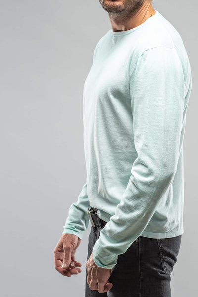 Dune Charleston Stretch Crew Neck In Mint Mens - Sweaters