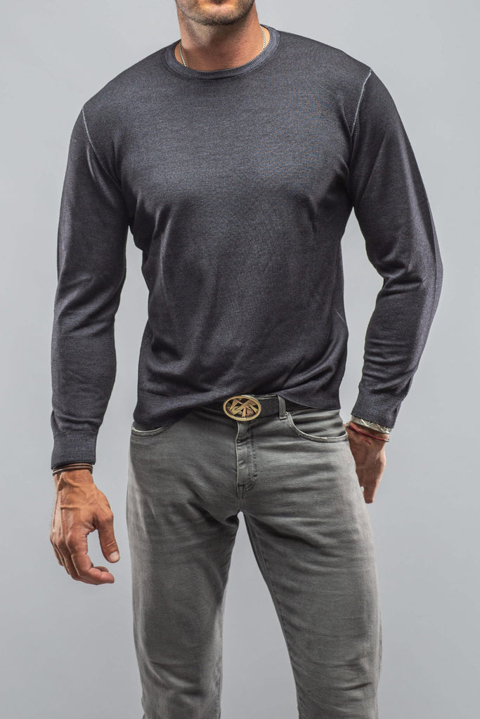 Crosby Merino Sweater In Black | Mens - Sweaters