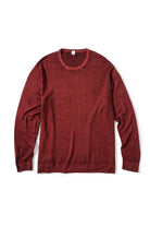Crosby Merino Sweater in Burgundy | Mens - Sweaters | Dune