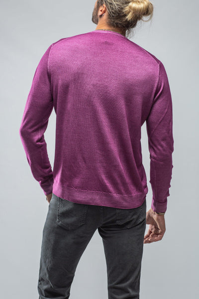 Dune Crosby Merino Sweater In Wine Mens - Sweaters